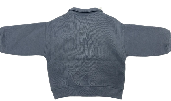 ZARA Çocuk Kışlık Mavi Sweatshirt %98 Pamuk,%2 Elestan - 5