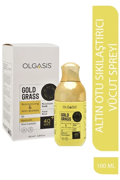Gold Grass Face Mist Altın Otu Sıkılaştırıcı & Yoğun Kırışıklık Karşıtı Yüz Spreyi - 100 ml