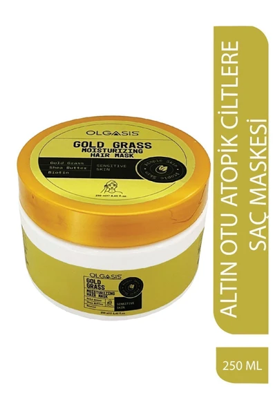 Gold Grass Hair Mask Kepek&Sedef Karşıtı Saç Maskesi -Biotin, Ölmez Altın Otu & Shea Butter - 250 Ml