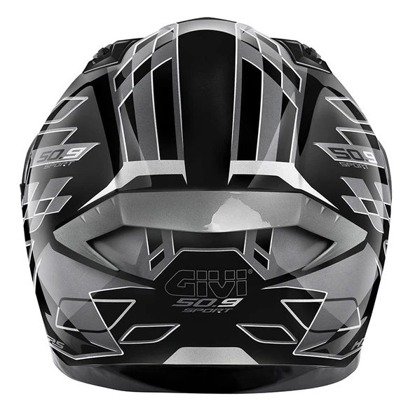 GIVI 50.9 ASSAULT SİYAH-TITANIUM-GRİ KASK - 4