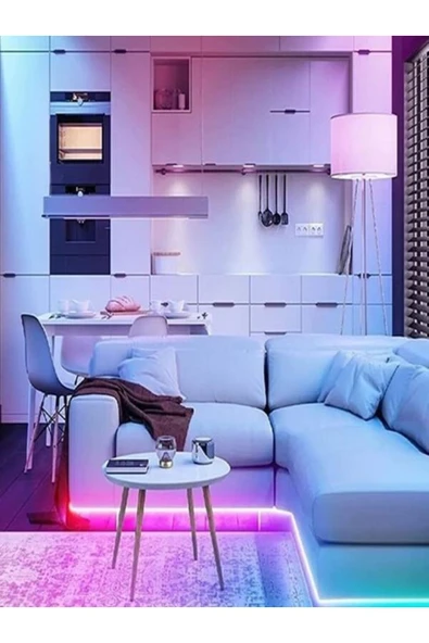 Led 5 Mt Şerit Animasyonlu Tak Çalıştır Kumandalı Trafolu Rgb Şerit Işık Aydınlatma 5 Metre - 2