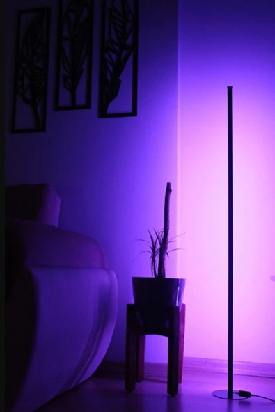 Led Pinkblue Light Köşe Dekoratif Lambader -led Lamba Işık Sistemi - Full Rgb 256 Renk