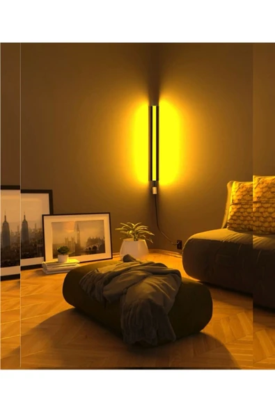 Pinkblue Light Uzaktan Kumandalı Aplik Gece Lambası Rgb 256 Renk Lambader Yuksek Işık Sistemi - 3