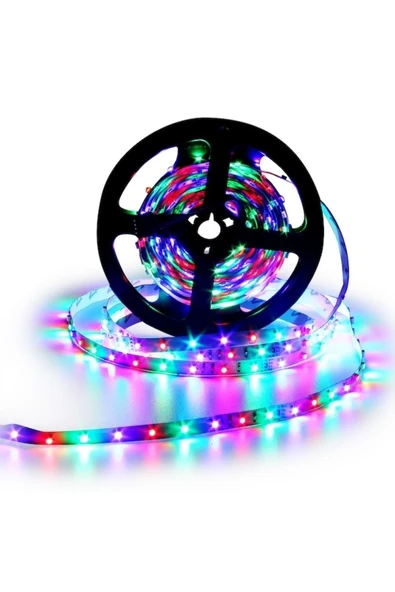 5 Metre Rgb Tek Çip Dış Mekan Şerit Led