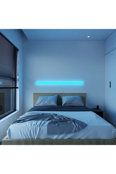 Uzaktan Led Abajur Aplik Gece Lambası Rgb 256 Renk Lambader Yuksek Işık Sistemi / 120cm - 3