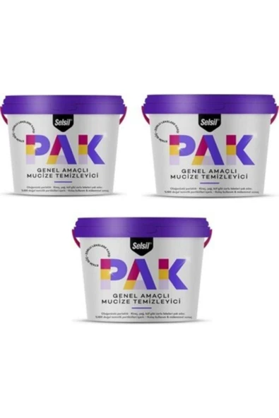 3*500gr Pak Mucize Temizleyicisi Genel Amaçlı ( Kutulu)