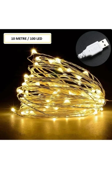 Usb 10 Metre Gün Işığı Peri Led Dekoratif