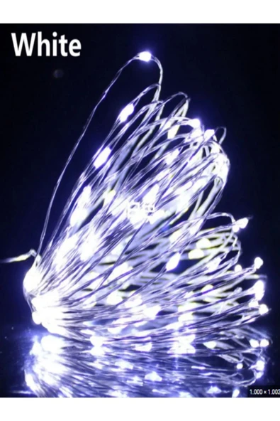 8 Modlu Usb Li Kumandalı 10 M Peri Led Dekoratif Amaçlı Beyaz