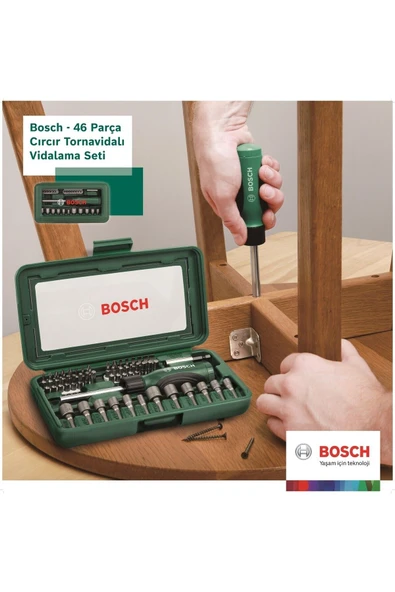 Bosch 2607019504 46 Parça Cırcırlı Tornavida Seti - 8