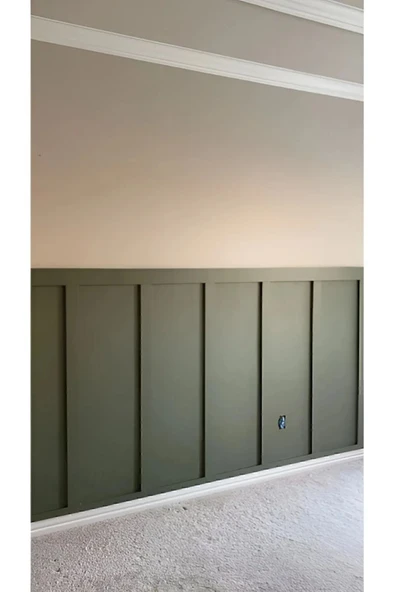 Iskandinav Duvar Çıtası 5 Adet 100 Cm x 8 Cm Dekoratif Duvar Çıtası Boyanabilir Duvar Dekoru Efsane - 5