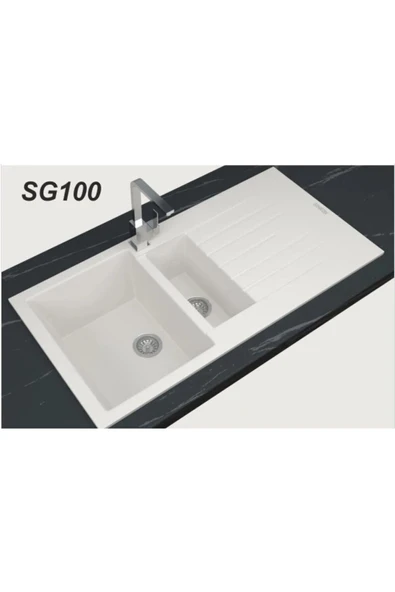 Beyaz Granit Evye 50x100 / 1,5 Göz