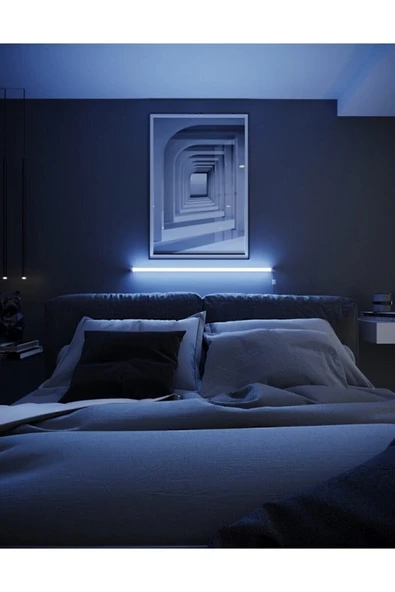 Uzaktan Kumandalı Led Abajur Gece Lambası Rgb 256 Renk Yuksek Işık Sistemi - 2