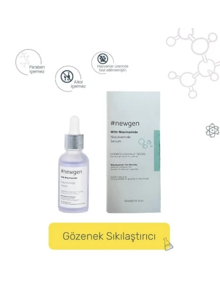 Newgen Peptit, Kırışıklık Azaltıcı Ve Antioksidan 30ml, Niacinamide Gözenek Sıkılaştırıcı Serum 30ml - 3