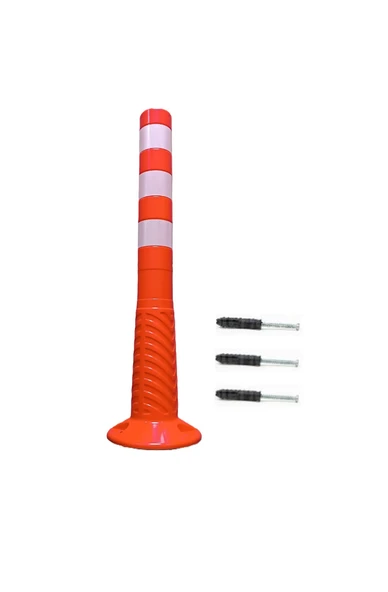 Park Yapılmaz Otopark Seti (2 Adet 8075 Delinatör + 2 Adet Levha +3 Metre 8mm Plastik Zincir) - 2