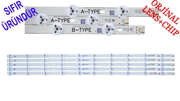 VESTEL 43FA8500, 43FA9000, TELEFUNKEN 43TF8060, VES430UNSL-3D-U01, 430DLED_SLIM_A-TYPE, 430DLED_SLIM_B-TYPE, LED BAR BACKLIGHT