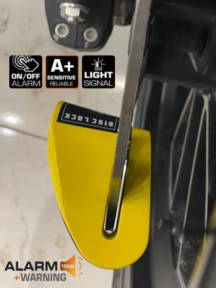 AUVRAY B-LOCK 6 MM ALARMLI MOTOSİKLET DİSK KİLİDİ - 2