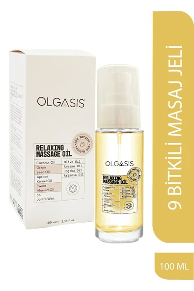 Relaxing Massage Oil 100ml 9 Bitkili Rahatlatıcı Masaj Yağı Sarı Kantaron İçerikli