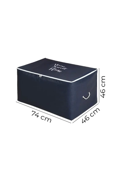 Mega Boy Home Sweet Home Lacivert Renk Hurç 74x46x46 - 4