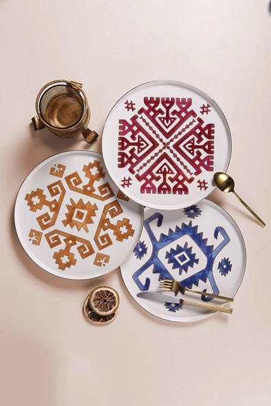 Porland Arabesque Servis ve Pasta Sunum Seti 6 Kişilik 12 Parça - 3