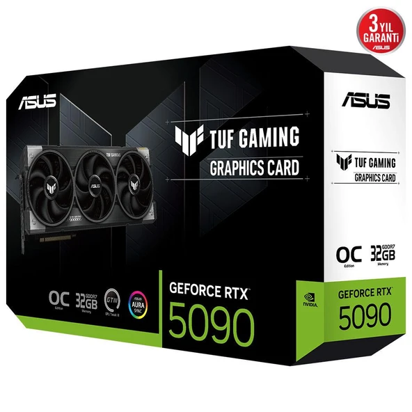 Asus TUF-RTX5090-O32G-GAMING 32GB 512Bit GDDR7 DP/HDMI PCI 5.0 Ekran Kartı - Resim 5