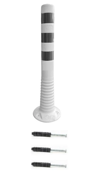 Park Yapılmaz Otopark Seti (2 Adet 8075 Delinatör + 2 Adet Levha +3 Metre 8mm Plastik Zincir) - 3
