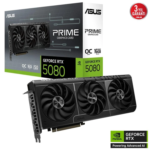 Asus PRIME-RTX5080-O16G 16GB 256Bit GDDR7 DP/HDMI PCI 5.0 Ekran Kartı - 2