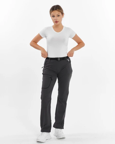 Mapamyumco Quick Dry Kadın Trekking Pantolon-FÜME - 2