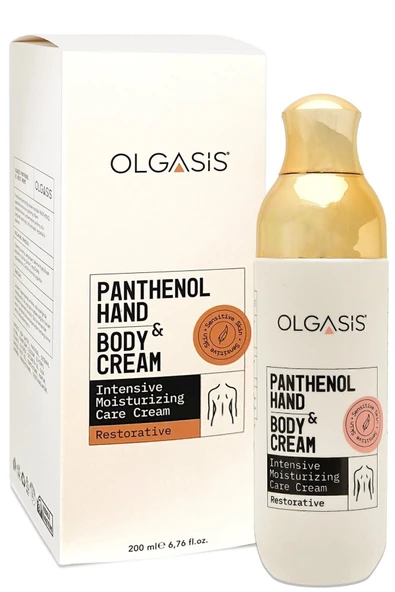 Panthenol Hand & Body Cream 200ml Kurumuş & Yıpranmış Ciltler İçin Nemlendirici El & Vücut Kremi - 3