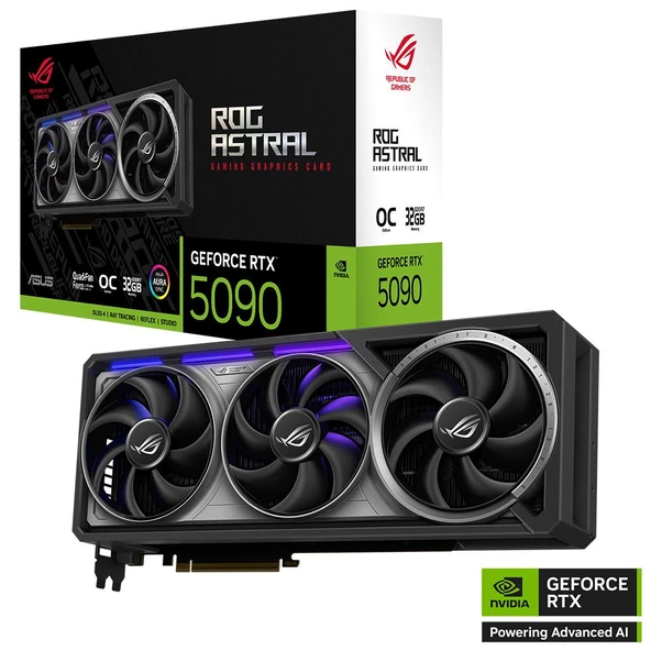 Asus ROG-ASTRAL-RTX5090-O32G-GAMING 32GB 512Bit GDDR7 DP/HDMI PCI 5.0 Ekran Kartı