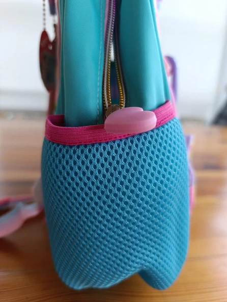 Vest Anaokulu Sırt Çantası Turkuaz Pembe Unicorn - Resim 6