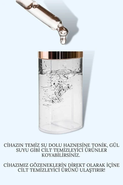 Su Hazneli Şarjlı Vakumlu Siyah Nokta Temizleme Aleti - 4