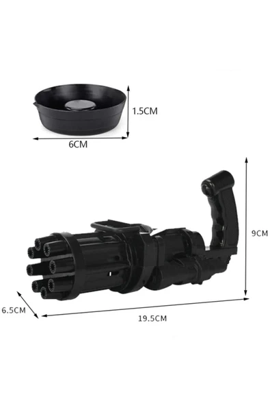 Minigun Bubble Machine Pilli Köpük Tabancası - 2