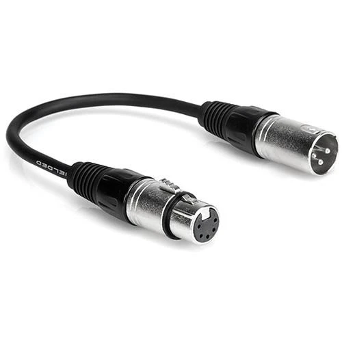 5-Pin XLR Dişi to 3-Pin XLR Erkek DMX Adaptör Kablo 3 Metre