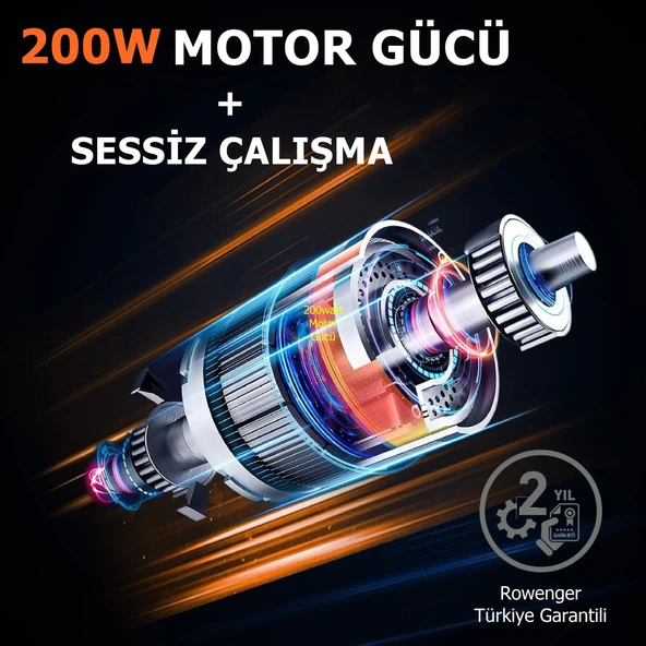 Rowenger Slow Juicer Yavaş Sıkım Katı Meyve Sıkacağı Soğuk Sıkım Meyve Sıkacağı - 4