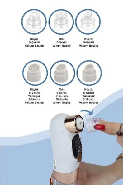 Su Hazneli Şarjlı Vakumlu Siyah Nokta Temizleme Aleti - 2