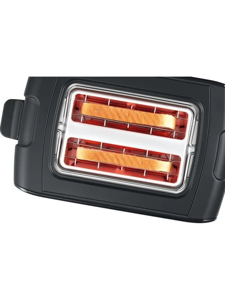 KUTU HASARLI Bosch TAT6A113 Kompakt Ekmek Kızartma Makinesi Siyah - 2