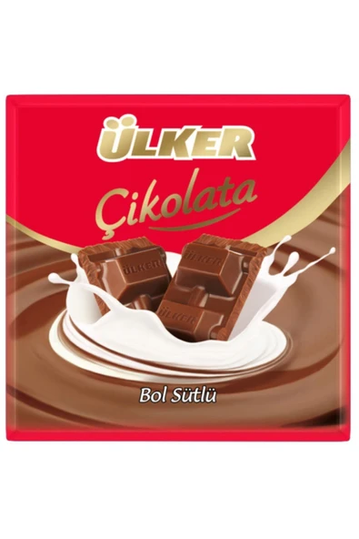 Ülker Bol Sütlü Kare Çikolata 60 gr