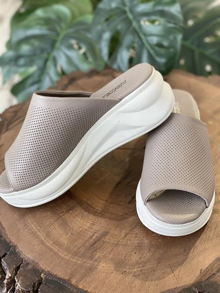 Pierre Cardin Yüksek Taban Vizon Terlik PC7172 - 5