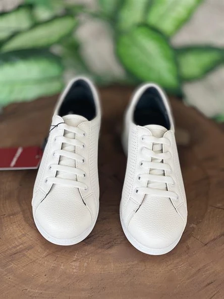 Pierre Cardin Bağcıklı Beyaz Sneaker Kadın Ayakkabı 52245 - 2