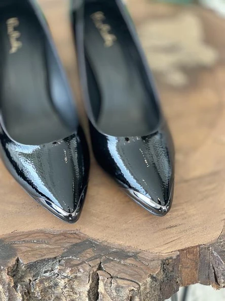 Pierre Cardin Siyah Rugan Topuk Ayakkabı (51752) - 3