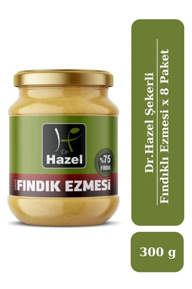 Drhazel Şekerli Fındık Ezmesi 300 g x 8 Paket