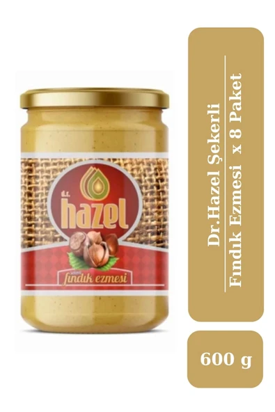 Drhazel Şekerli Fındık Ezmesi 600 g X 8 Paket