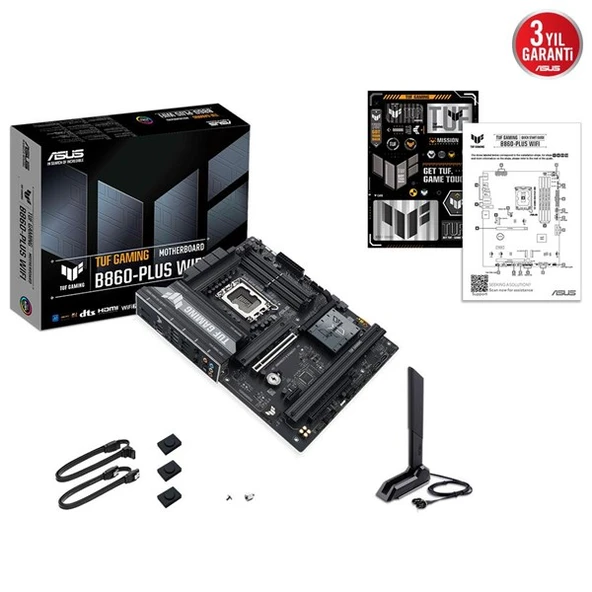 ASUS TUF GAMING B860-PLUS WIFI-7 DDR5 HDMI DP PCIE 5.0 1851p ATX - Resim 10
