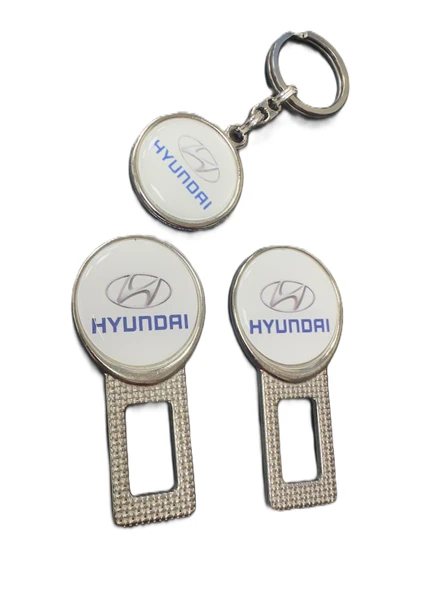 Hyundai Emniyet Kemerrrr Metal Toka 1 Çift Ve Anahtarlık 1 Adet - Resim 2