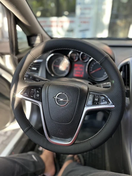 Opel Astra J Kasa Araca Özel Direksiyon Kılıfı (PLASTİK DERİSİZ DİREKSİYONA UYUMLUDUR) - Resim 3