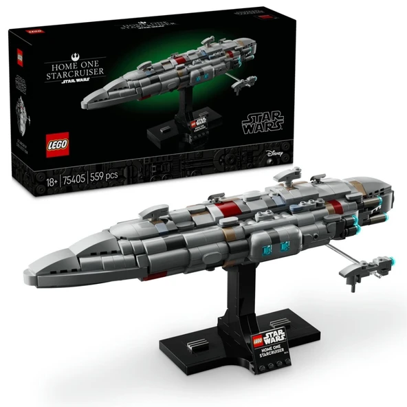 Nessiworld LEGO Star Wars Home One Starcruiser, İnşa Edilebilen Starship 75405