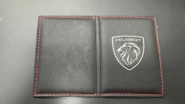 Peugeot Yeni Logolu Ruhsat Kılıfı