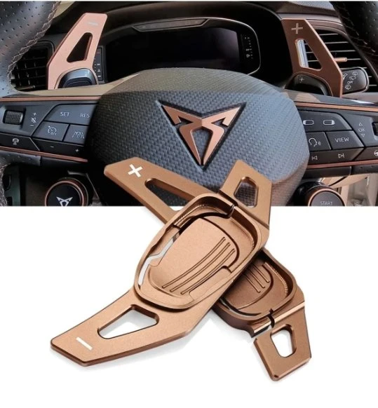 Cupra Formentor F1 Kulakçık Bronz Vites Pedalı Shifter Metal 2. RESİME BAKINIZ ürün görseli