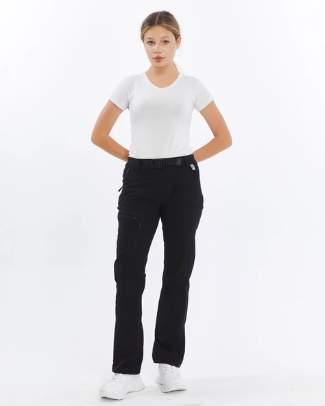 Mapamyumco Quick Dry Kadın Trekking Pantolon-SİYAH - 2