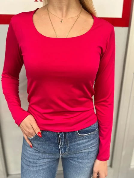 Micro Kare Yaka Body Fuşya - 211.504 - Resim 2